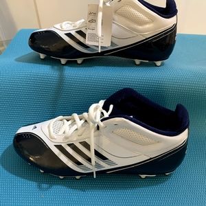 Adidas AS SMU SUPERCHARGE Size 13.5 Football Men's Mid Cleat White Blue G66232